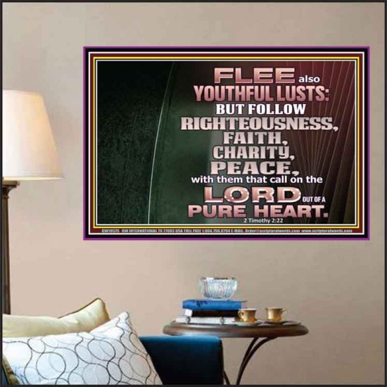 FOLLOW RIGHTEOUSNESS  Scriptural Wall Art  GWPOSTER10575  