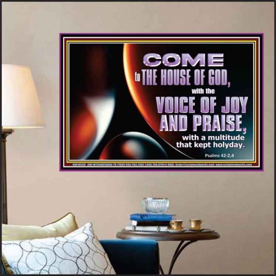 THE VOICE OF JOY AND PRAISE  Wall Décor  GWPOSTER10589  