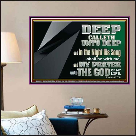 DEEP CALLETH UNTO DEEP  Modern Wall Art  GWPOSTER10591  