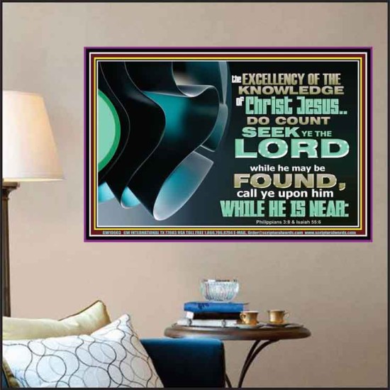 SEEK YE THE LORD WHILE HE MAY BE FOUND  Unique Scriptural ArtWork  GWPOSTER10603  