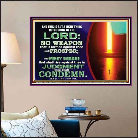 CONDEMN EVERY TONGUE THAT RISES AGAINST YOU IN JUDGEMENT  Custom Inspiration Scriptural Art Poster  GWPOSTER10616B  