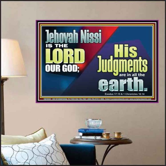 JEHOVAH NISSI IS THE LORD OUR GOD  Sanctuary Wall Poster  GWPOSTER10661  