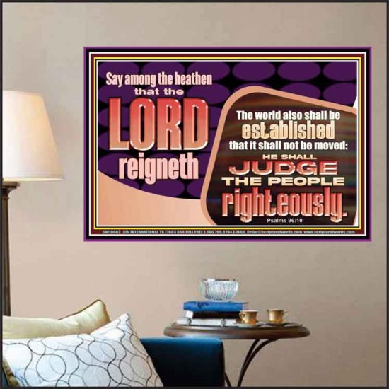 THE LORD IS A DEPENDABLE RIGHTEOUS JUDGE VERY FAITHFUL GOD  Unique Power Bible Poster  GWPOSTER10682  