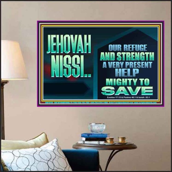 JEHOVAH NISSI A VERY PRESENT HELP  Sanctuary Wall Poster  GWPOSTER10709  