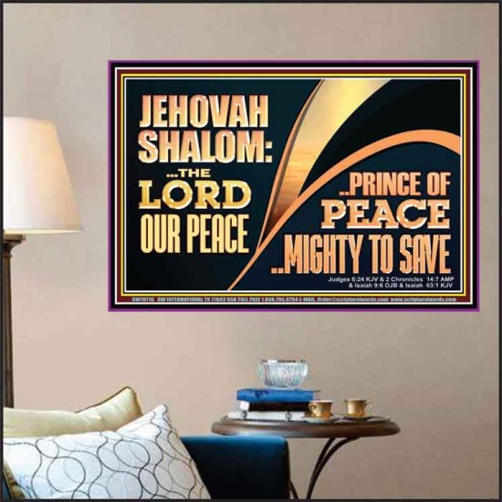 JEHOVAHSHALOM THE LORD OUR PEACE PRINCE OF PEACE  Church Poster  GWPOSTER10716  