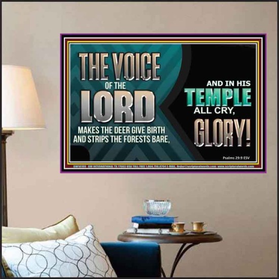 THE VOICE OF THE LORD MAKES THE DEER GIVE BIRTH  Art & Wall Décor  GWPOSTER10789  