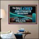 THE VOICE OF THE LORD GIVE STRENGTH UNTO HIS PEOPLE  Contemporary Christian Wall Art Poster  GWPOSTER10795  