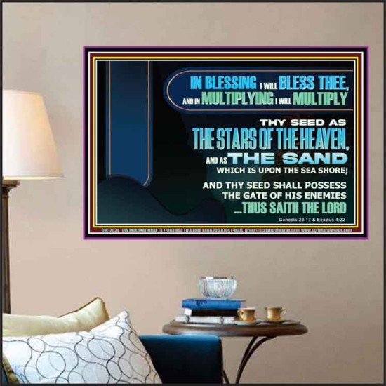 IN BLESSING I WILL BLESS THEE  Sanctuary Wall Poster  GWPOSTER12034  
