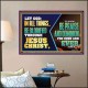 LET GOD IN ALL THINGS BE GLORIFIED THROUGH JESUS CHRIST  Christian Wall Décor  GWPOSTER12070  