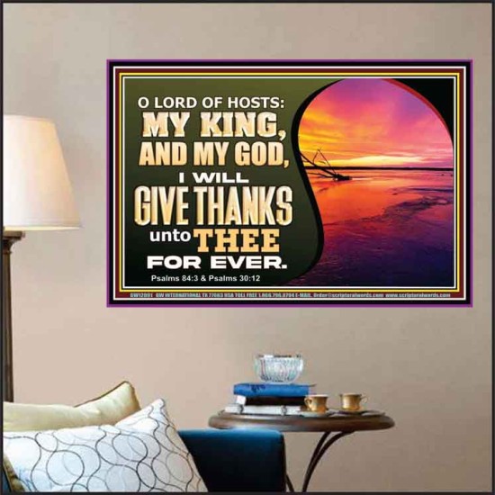 O LORD OF HOSTS MY KING AND MY GOD  Scriptural Poster Poster  GWPOSTER12091  
