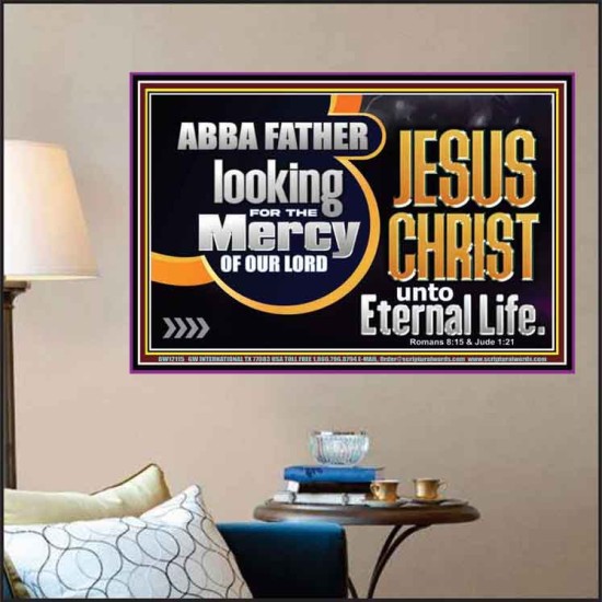 THE MERCY OF OUR LORD JESUS CHRIST UNTO ETERNAL LIFE  Décor Art Work  GWPOSTER12115  