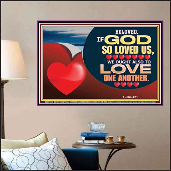 BELOVED IF GOD SO LOVED US  Custom Biblical Paintings  GWPOSTER12130  