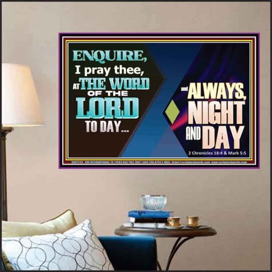 THE WORD OF THE LORD TO DAY  New Wall Décor  GWPOSTER12151  