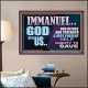 IMMANUEL GOD WITH US OUR REFUGE AND STRENGTH MIGHTY TO SAVE  Ultimate Inspirational Wall Art Poster  GWPOSTER12247  