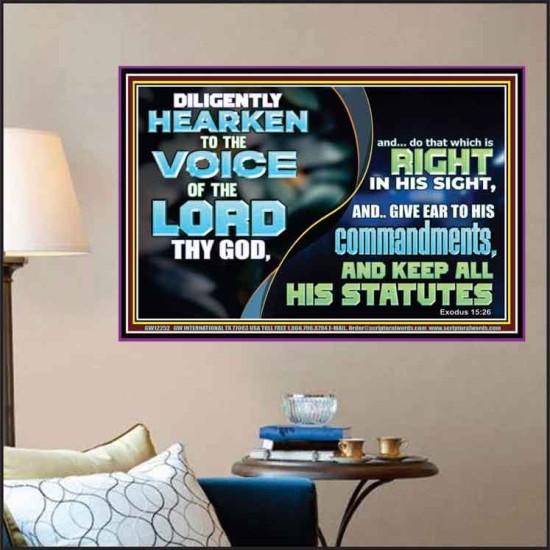 GIVE EAR TO HIS COMMANDMENTS AND KEEP ALL HIS STATUES  Eternal Power Poster  GWPOSTER12252  