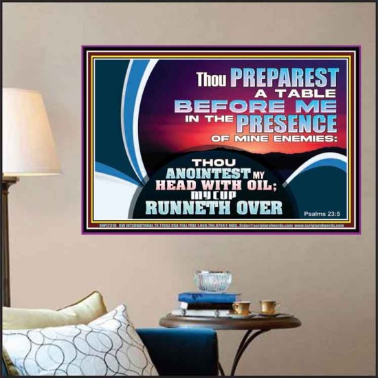 THOU PREPAREST A TABLE BEFORE ME IN THE PRESENCE OF MINE ENEMIES  Children Room  GWPOSTER12318  