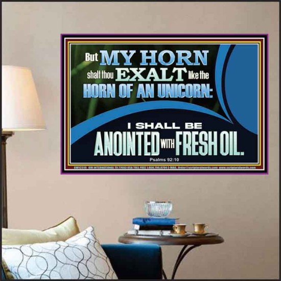 MY HORN SHALT THOU EXALT LIKE THE HORN OF AN UNICORN  Sanctuary Wall Poster  GWPOSTER12319  