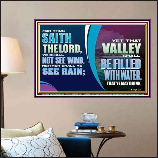 VALLEY SHALL BE FILLED WITH WATER THAT YE MAY DRINK  Sanctuary Wall Poster  GWPOSTER12358  