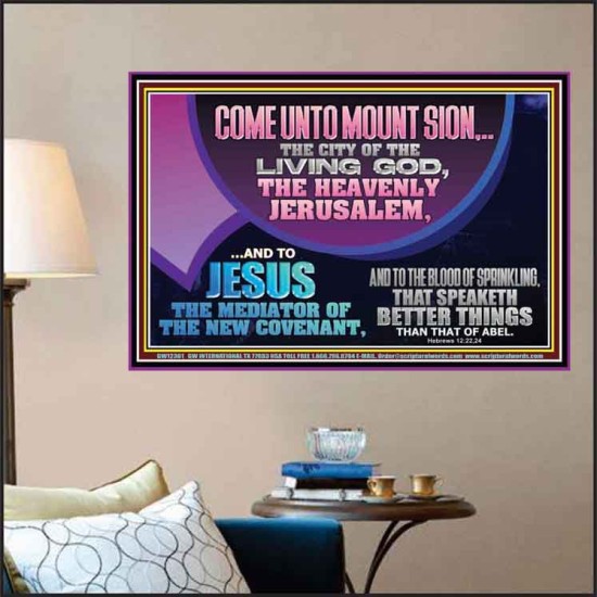 CITY OF THE LIVING GOD THE HEAVENLY JERUSALEM  Unique Power Bible Picture  GWPOSTER12361  
