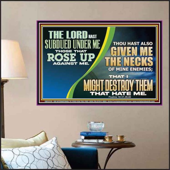 GIVEN ME THE NECKS OF MINE ENEMIES  Unique Power Bible Poster  GWPOSTER12370  
