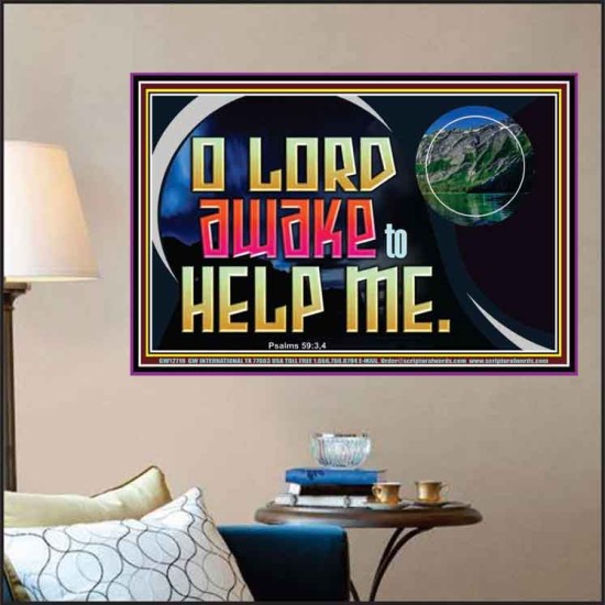 O LORD AWAKE TO HELP ME  Christian Quote Poster  GWPOSTER12718  