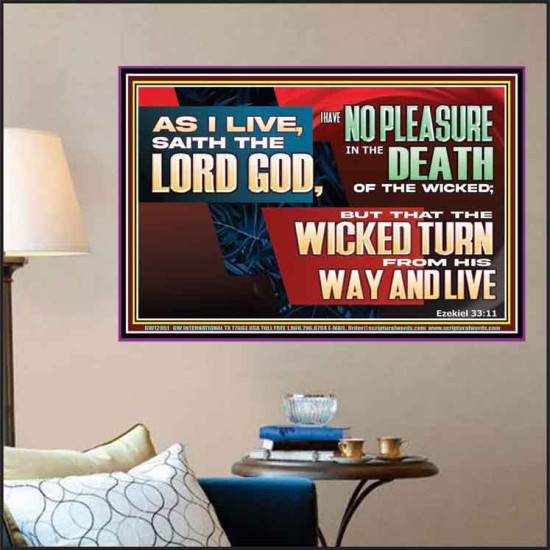 NO PLEASURE IN THE DEATH OF THE WICKED  Religious Art  GWPOSTER12951  