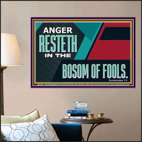 ANGER RESTETH IN THE BOSOM OF FOOLS  Scripture Art Prints  GWPOSTER12973  
