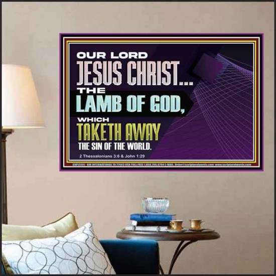 THE LAMB OF GOD WHICH TAKETH AWAY THE SIN OF THE WORLD  Children Room Wall Poster  GWPOSTER12991  