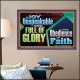 JOY UNSPEAKABLE AND FULL OF GLORY THE OBEDIENCE OF FAITH  Christian Paintings Poster  GWPOSTER13130  