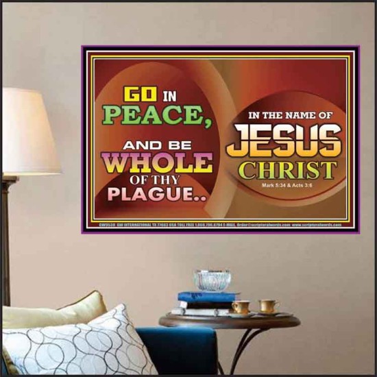 BE MADE WHOLE OF YOUR PLAGUE  Sanctuary Wall Poster  GWPOSTER9538  