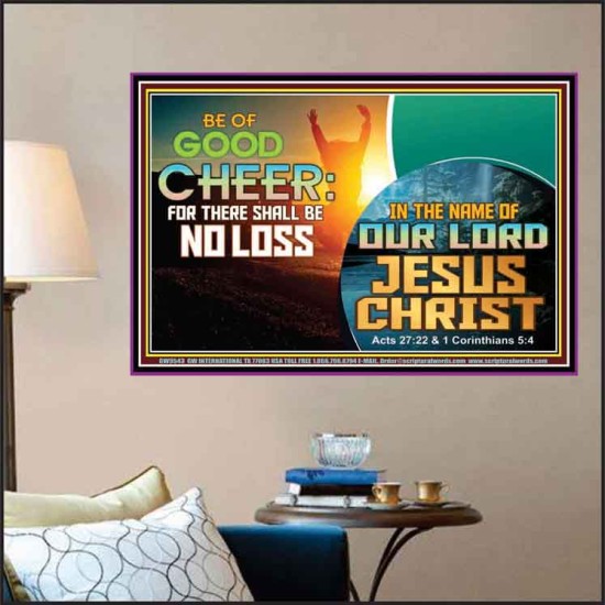 THERE SHALL BE NO LOSS  Righteous Living Christian Poster  GWPOSTER9543  