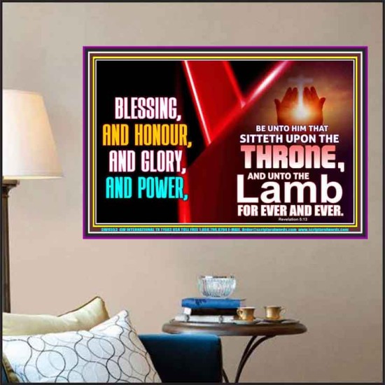 BLESSING, HONOUR GLORY AND POWER TO OUR GREAT GOD JEHOVAH  Eternal Power Poster  GWPOSTER9553  