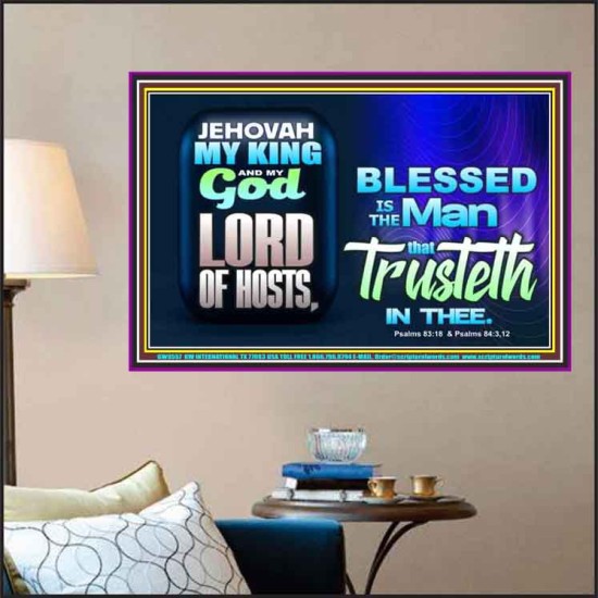 THE MAN THAT TRUSTETH IN THE LORD  Unique Power Bible Picture  GWPOSTER9557  