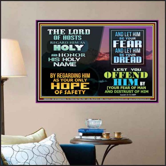 LORD OF HOSTS ONLY HOPE OF SAFETY  Unique Scriptural Poster  GWPOSTER9565  