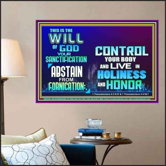 THE WILL OF GOD SANCTIFICATION HOLINESS AND RIGHTEOUSNESS  Church Poster  GWPOSTER9588  