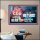 LED THE LOVE OF GOD SHED ABROAD IN OUR HEARTS  Large Poster  GWPOSTER9597  