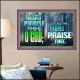 LET THE PEOPLE PRAISE THEE O GOD  Kitchen Wall Décor  GWPOSTER9603  