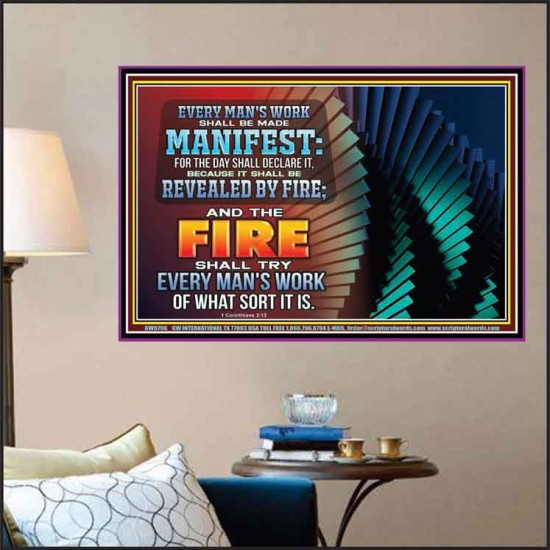 YOUR WORKS SHALL BE TRIED BY FIRE  Modern Art Picture  GWPOSTER9796  