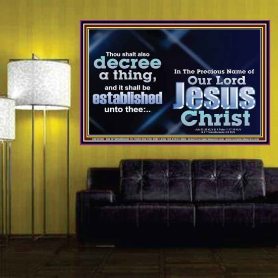 THE LIGHT SHALL SHINE UPON THY WAYS  Christian Quote Poster  GWPOSTER10296  