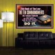 KEEP THE TEN COMMANDMENTS FERVENTLY  Ultimate Power Poster  GWPOSTER10374  