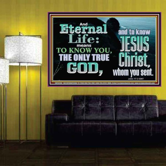 ETERNAL LIFE ONLY THROUGH CHRIST JESUS  Children Room  GWPOSTER10396  