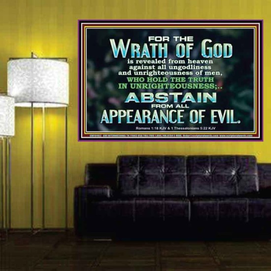 UNGODLINESS AND UNRIGHTEOUSNESS OUTLAW IN ETERNITY  Righteous Living Christian Poster  GWPOSTER10402  