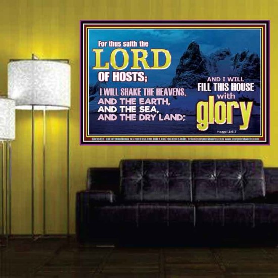 I WILL FILL THIS HOUSE WITH GLORY  Righteous Living Christian Poster  GWPOSTER10420  