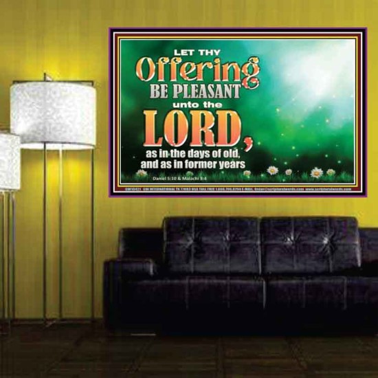 LET THY OFFERING BE PLEASANT UNTO THE LORD  Eternal Power Poster  GWPOSTER10421  