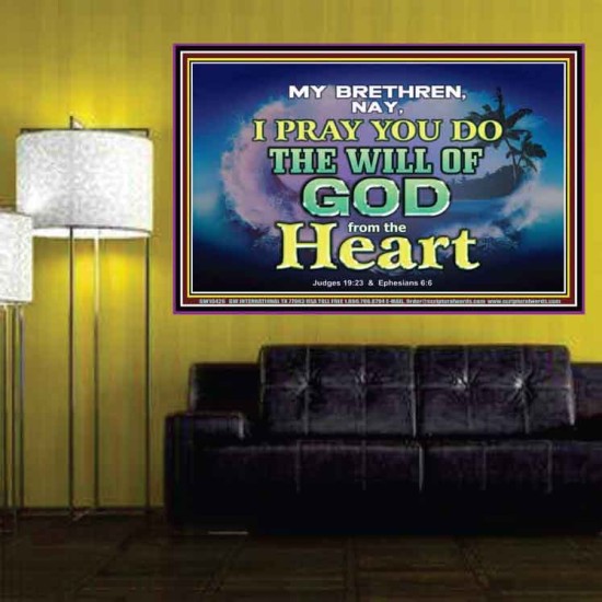 DO THE WILL OF GOD FROM THE HEART  Unique Scriptural Poster  GWPOSTER10426  