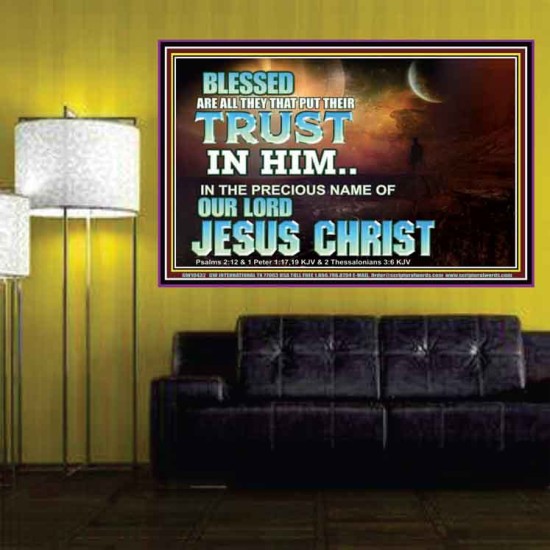 THE PRECIOUS NAME OF OUR LORD JESUS CHRIST  Bible Verse Art Prints  GWPOSTER10432  