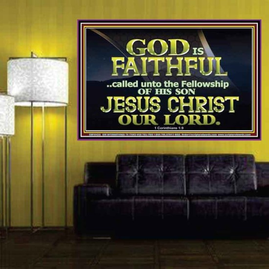 CALLED UNTO FELLOWSHIP WITH CHRIST JESUS  Scriptural Wall Art  GWPOSTER10436  