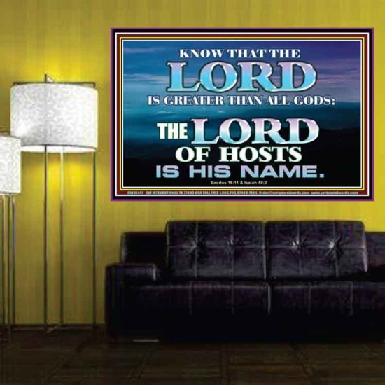 JEHOVAH GOD OUR LORD IS AN INCOMPARABLE GOD  Christian Poster Wall Art  GWPOSTER10447  