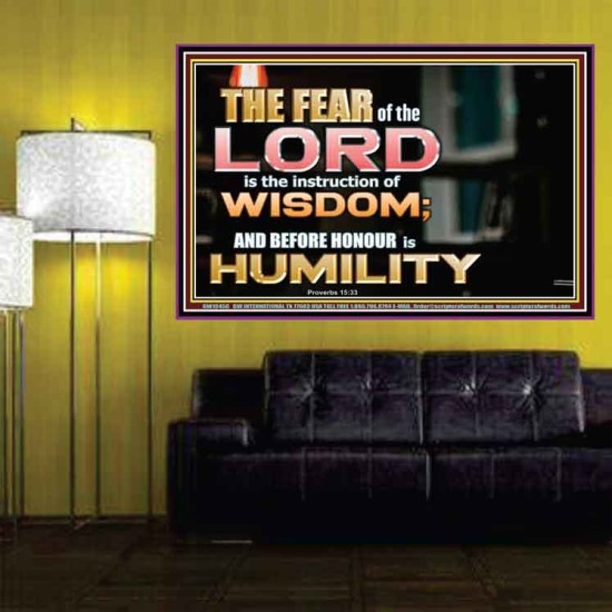 BEFORE HONOUR IS HUMILITY  Scriptural Poster Signs  GWPOSTER10455  