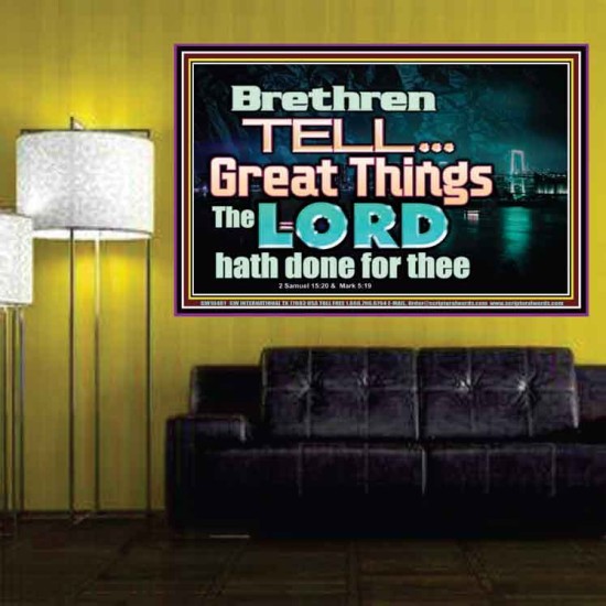 THE LORD DOETH GREAT THINGS  Bible Verse Poster  GWPOSTER10481  